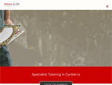 Tablet Screenshot of literacyforlife.com.au